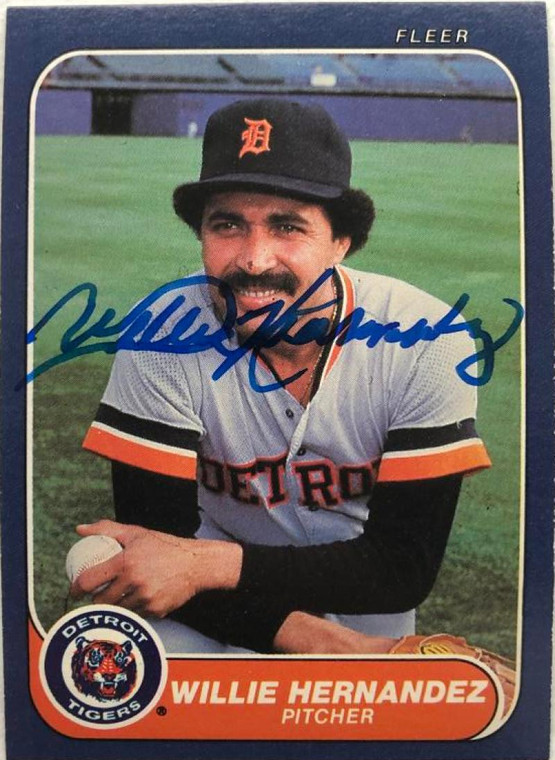 Willie Hernandez Autographed 1986 Fleer #228