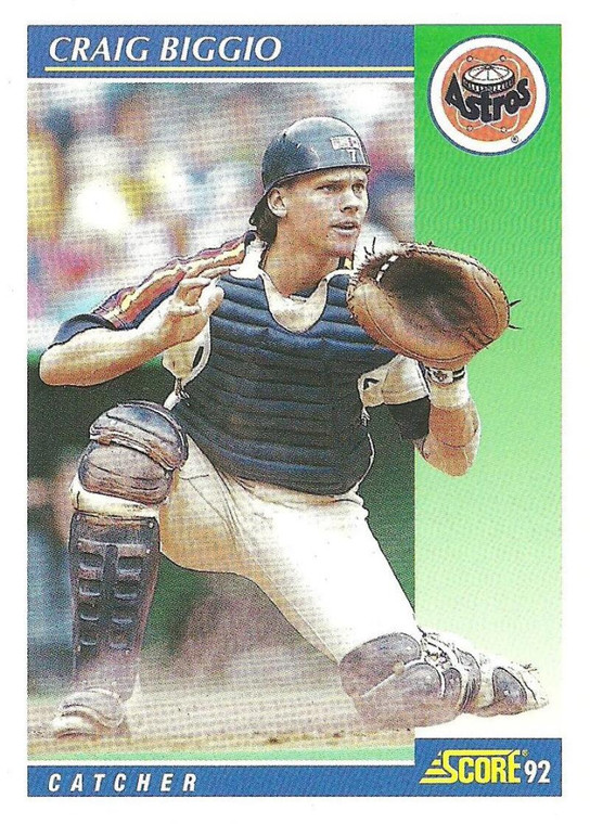 1992 Score #460 Craig Biggio VG  Houston Astros 