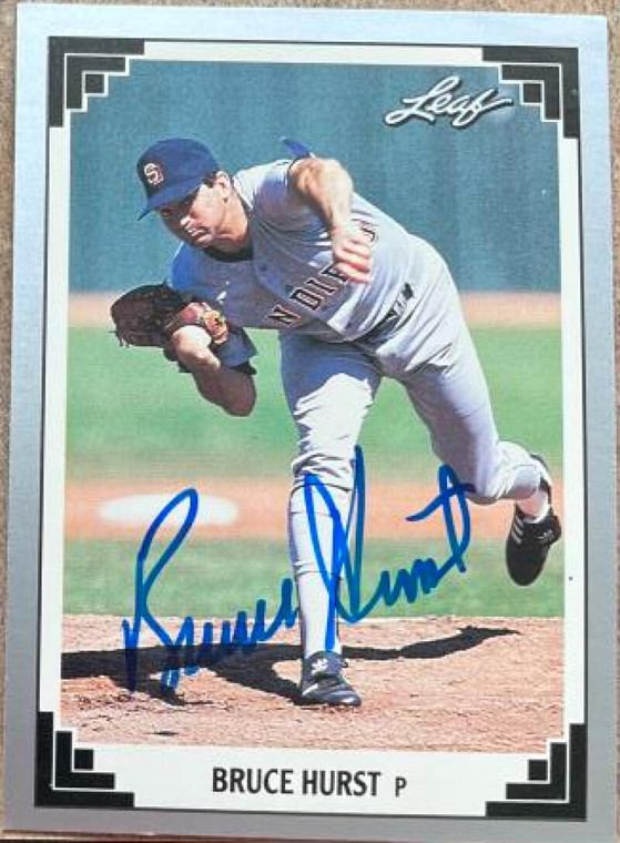 Bruce Hurst Autographed 1991 Leaf #469