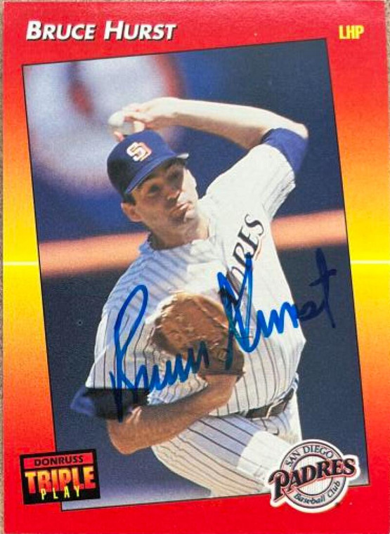 Bruce Hurst Autographed 1992 Triple Play #57