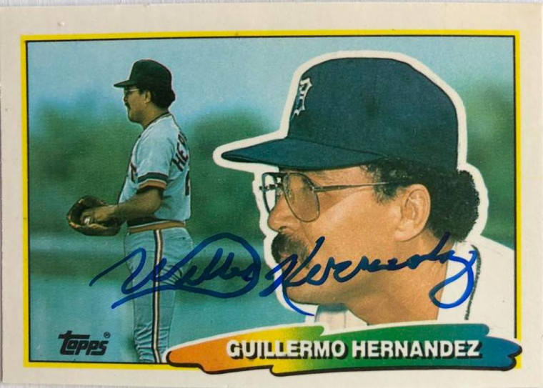 Willie Hernandez Autographed 1988 Topps Big #206