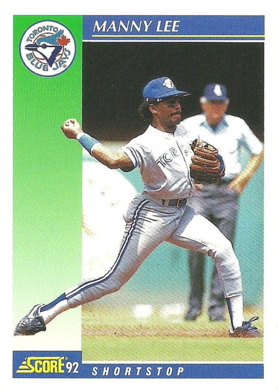 1992 Score #518 Manuel Lee VG  Toronto Blue Jays 