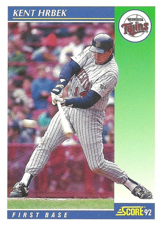 1992 Score #530 Kent Hrbek VG  Minnesota Twins 