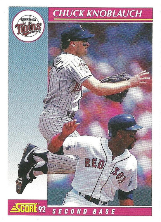 1992 Score #572 Chuck Knoblauch VG  Minnesota Twins 