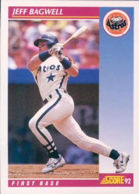 1992 Score #576 Jeff Bagwell VG  Houston Astros 
