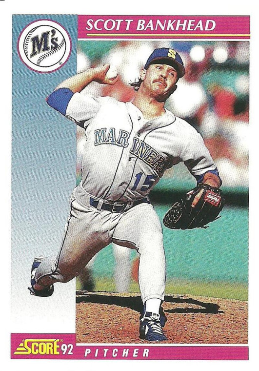 1992 Score #594 Scott Bankhead VG  Seattle Mariners 