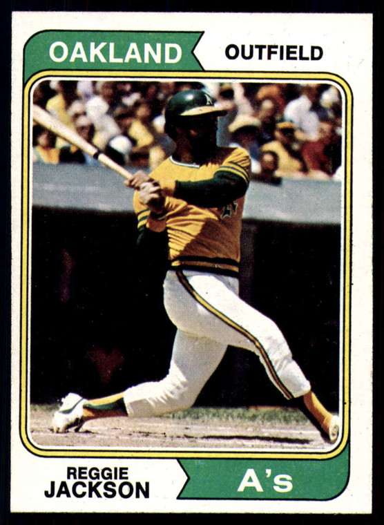 1974 Topps #130 Reggie Jackson VG Oakland Athletics 