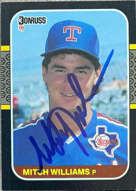 Mitch Williams Autographed 1987 Donruss #347