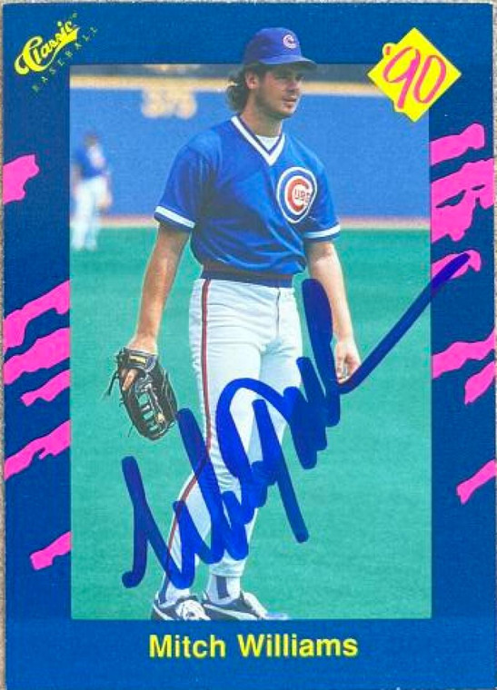 Mitch Williams Autographed 1990 Classic Blue #23