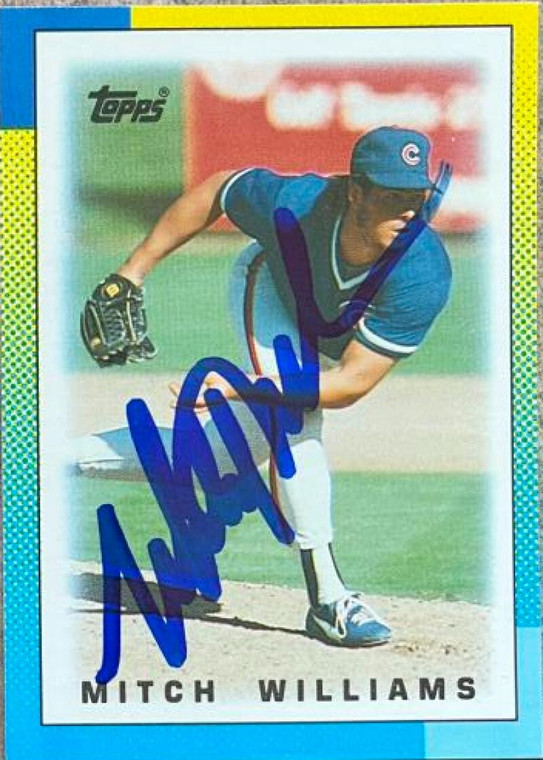 Mitch Williams Autographed 1990 Topps Major League Leaders Minis #52