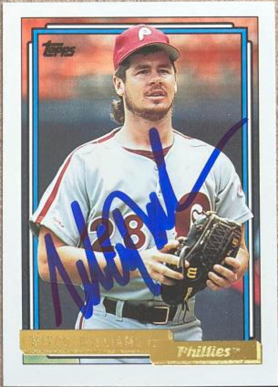 Mitch Williams Autographed 1992 Topps Gold #633