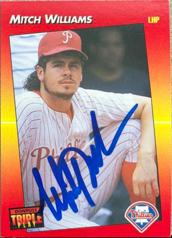 Mitch Williams Autographed 1992 Triple Play #220