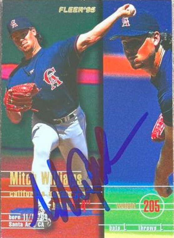 Mitch Williams Autographed 1995 Fleer Update #U-69