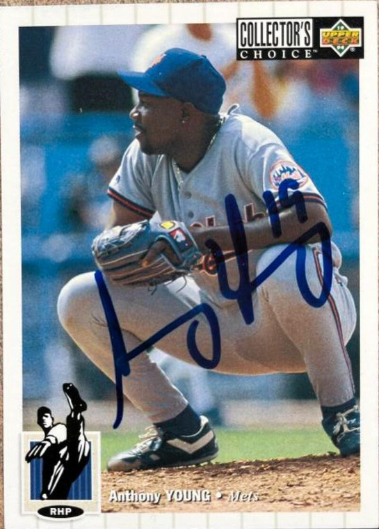 Anthony Young Autographed 1994 Collector's Choice #303