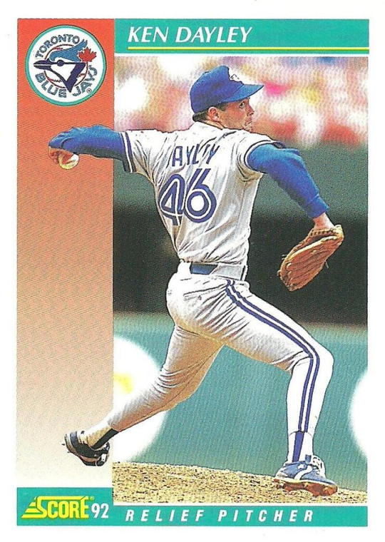1992 Score #685 Ken Dayley VG  Toronto Blue Jays 