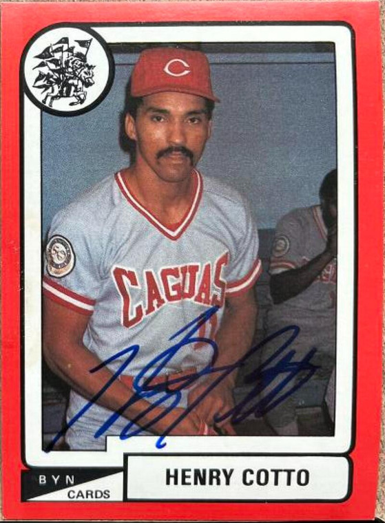 Henry Cotto Autographed 1988-89 BYN Puerto Rico Winter League #35