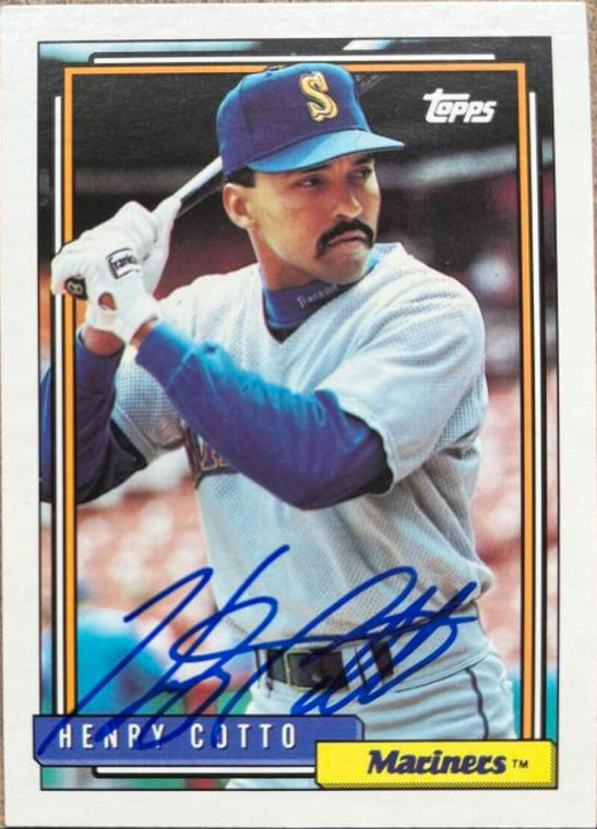 Henry Cotto Autographed 1992 Topps #311
