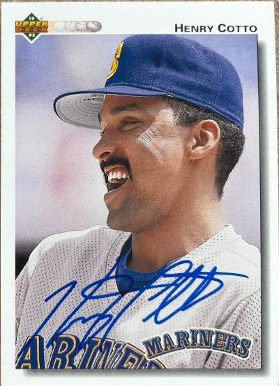 Henry Cotto Autographed 1992 Upper Deck #616