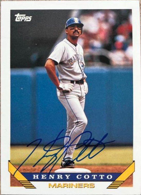 Henry Cotto Autographed 1993 Topps #206