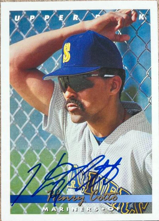 Henry Cotto Autographed 1993 Upper Deck #411