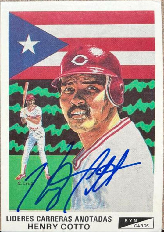 Henry Cotto Autographed 1989-90 BYN Puerto Rico Winter League Update #59