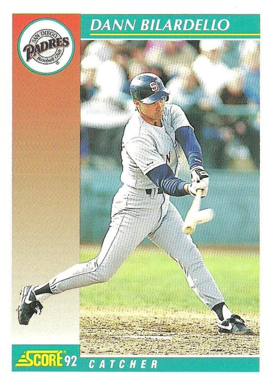 1992 Score #719 Dann Bilardello VG  San Diego Padres 