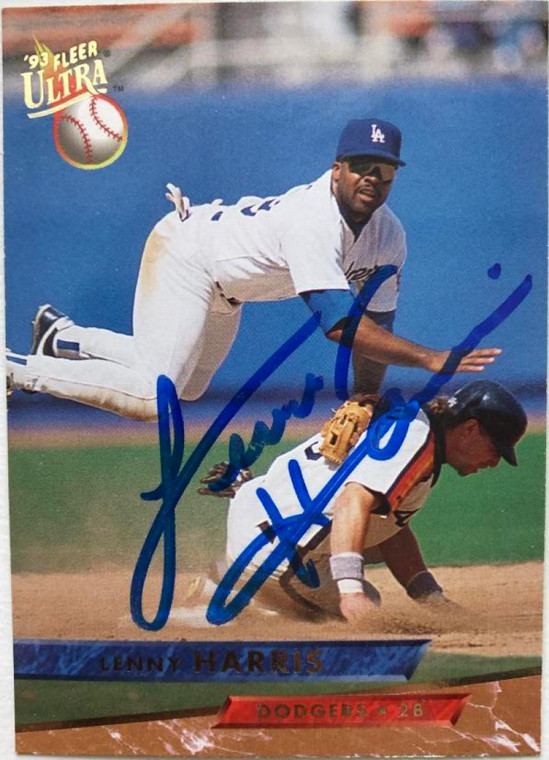 Lenny Harris Autographed 1993 Fleer Ultra #54