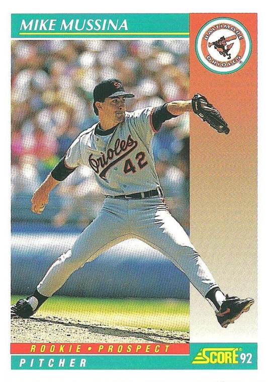 1992 Score #755b Mike Mussina VG  Baltimore Orioles 