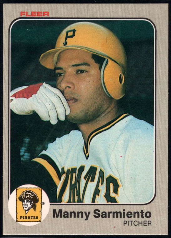 1983 Fleer #321 Manny Sarmiento VG Pittsburgh Pirates 