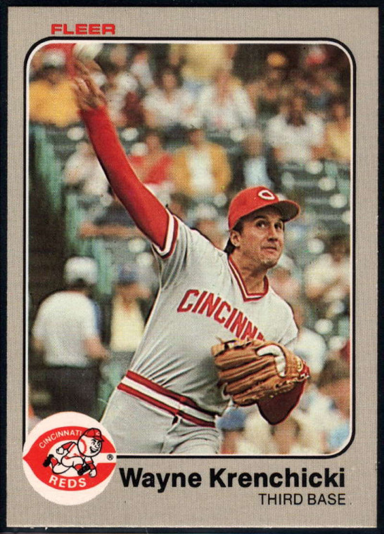 1983 Fleer #594 Wayne Krenchicki VG Cincinnati Reds 