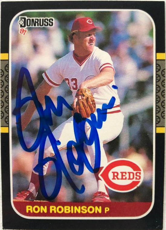 Ron Robinson Autographed 1987 Donruss #310