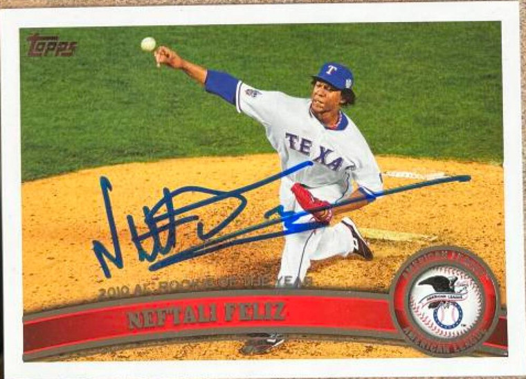 Neftali Feliz Autographed 2011 Topps #26