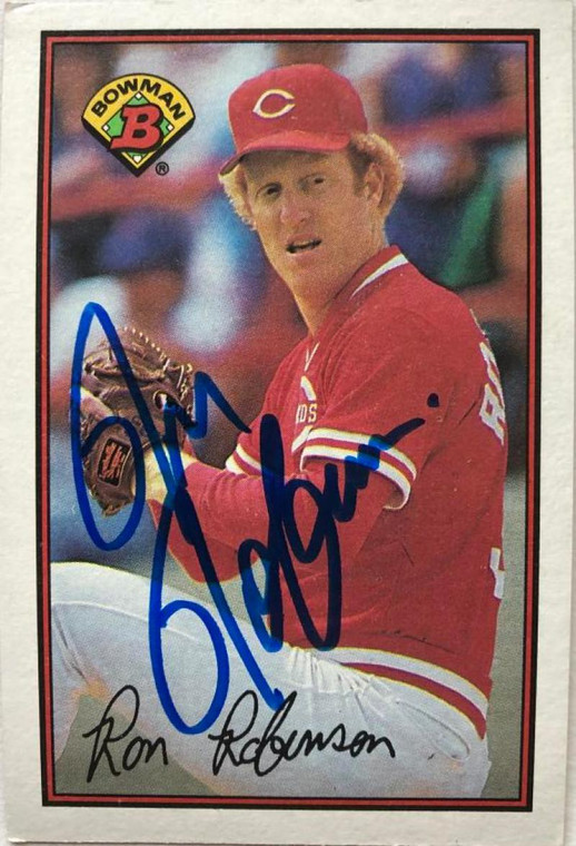 Ron Robinson Autographed 1989 Bowman #303