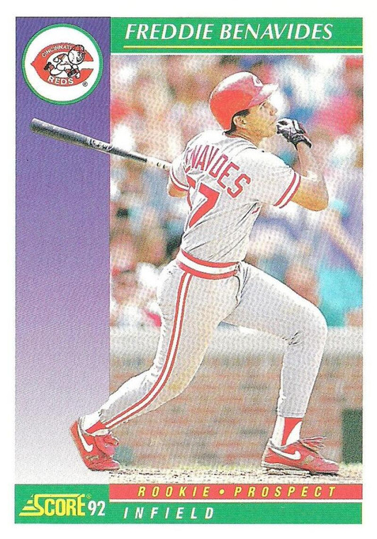 1992 Score #813 Freddie Benavides VG  Cincinnati Reds 