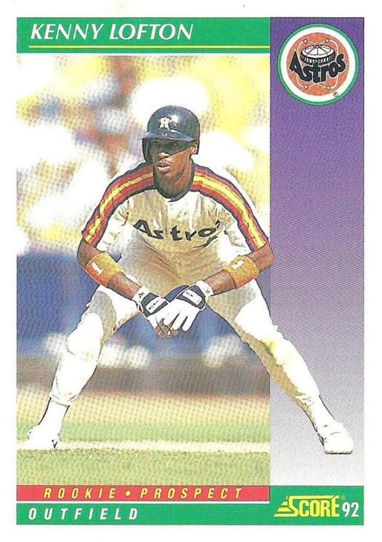 1992 Score #845 Kenny Lofton VG  Houston Astros 