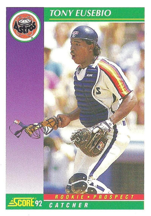 1992 Score #858 Tony Eusebio VG  RC Rookie Houston Astros 