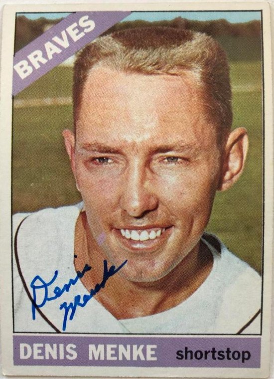 Denis Menke Autographed 1966 Topps #184