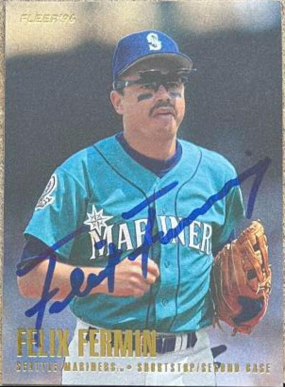 Felix Fermin Autographed 1996 Fleer #237