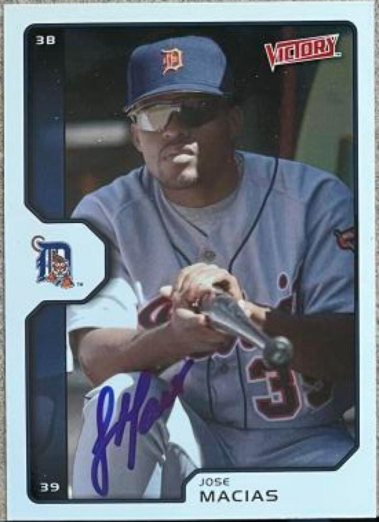 Jose Macias Autographed 2002 Upper Deck Victory #173