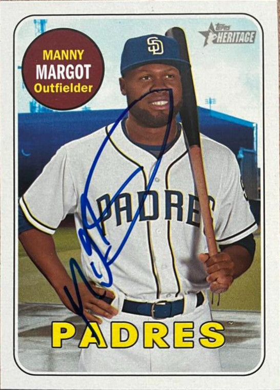Manny Margot Autographed 2018 Topps Heritage #376