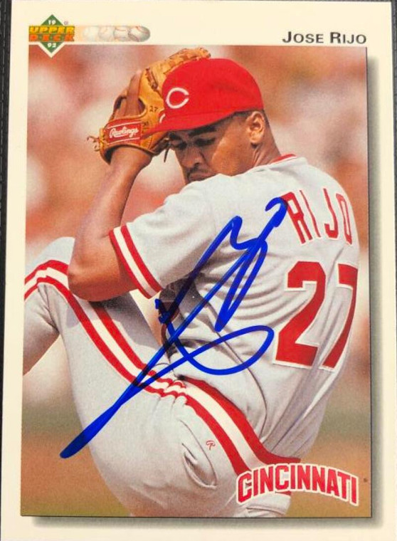 Jose Rijo Autographed 1992 Upper Deck #258