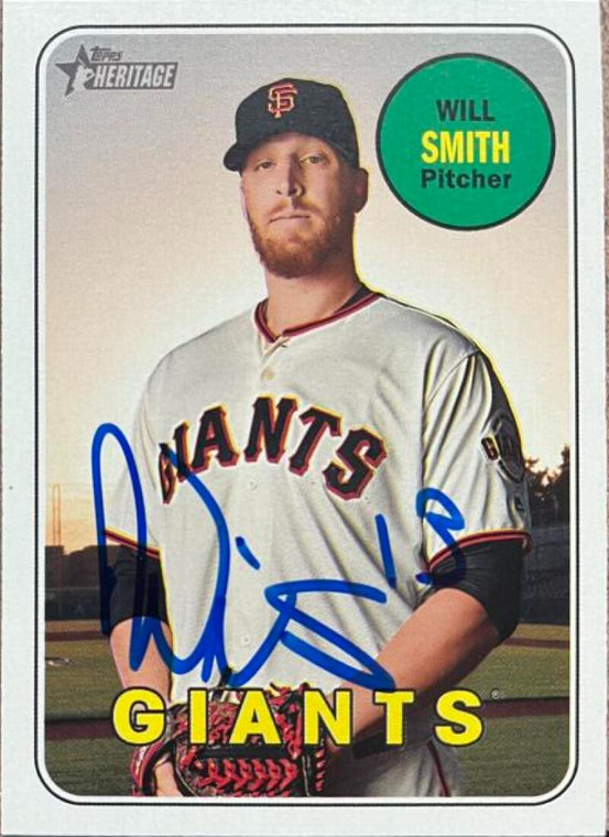 Will Smith Autographed 2018 Topps Heritage #61