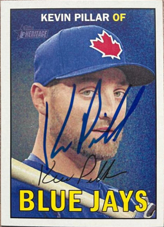 Kevin Pillar Autographed 2016 Topps Heritage #206