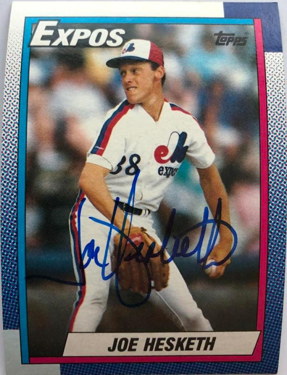 Joe Hesketh Autographed 1990 Topps #24