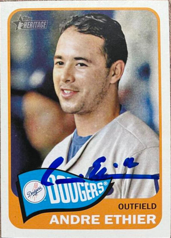 Andre Ethier Autographed 2014 Topps Heritage #384