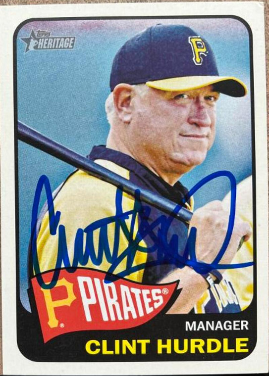 Clint Hurdle Autographed 2014 Topps Heritage #91