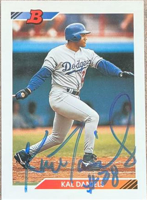 Kal Daniels Autographed 1992 Bowman #487