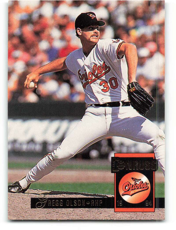 1994 Donruss #8 Gregg Olson VG Baltimore Orioles 