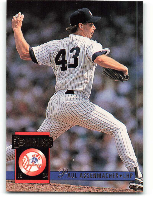 1994 Donruss #57 Paul Assenmacher VG New York Yankees 