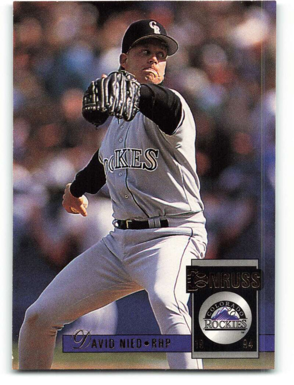 1994 Donruss #106 David Nied VG Colorado Rockies 